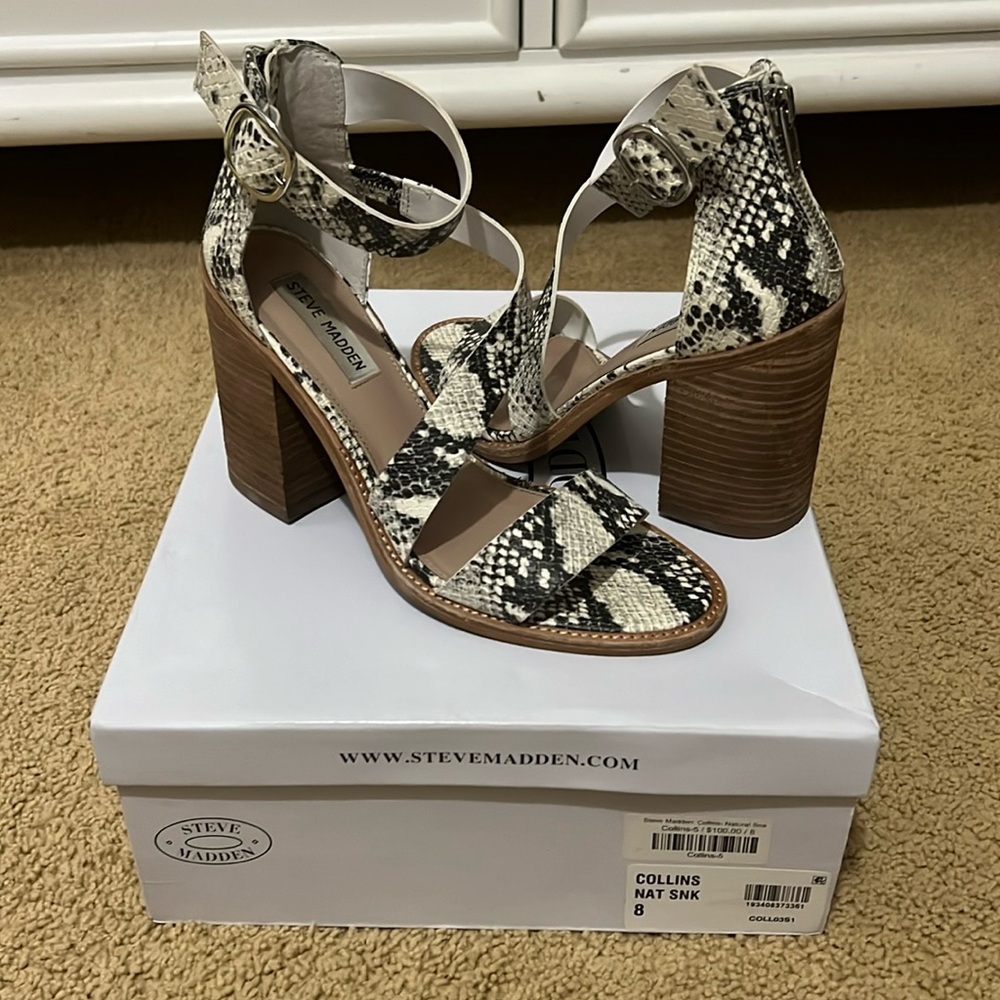 Snakeskin Steve Madden Heels size 8